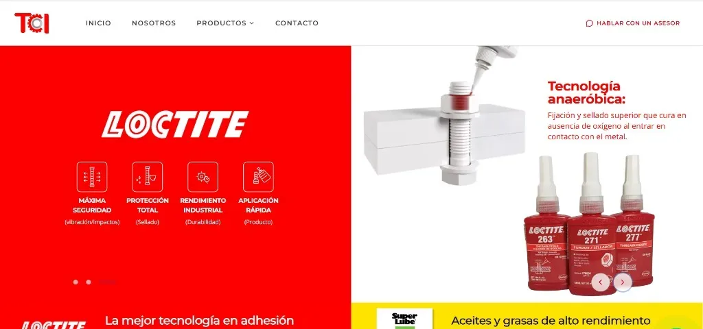Sitio web de TCI